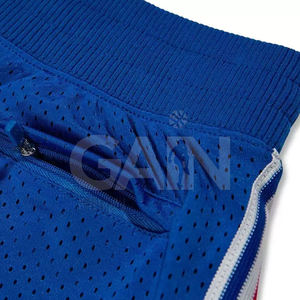 กางเกงขาสั้นตาข่ายสำหรับผู้ชายกางเกงขาสั้นขนาดใหญ่น้ำหนักเบาสำหรับใช้กลางแจ้งโลโก้ได้ตามต้องการ - Product Image 6