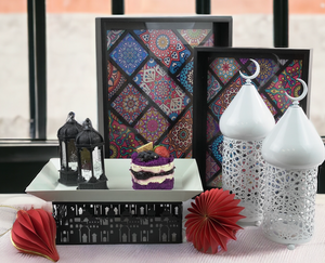โคมไฟโลหะสีขาวสำหรับตกแต่งบ้านเดือนรอมฎอน - Product Image 4