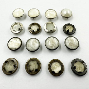 กระดุมแป๊งกระเป๋าหนีบห้าส่วนทำจากโลหะทรงกลมขนาด14มม. ชุด4ชิ้นสั่งทำได้ - Product Image 4