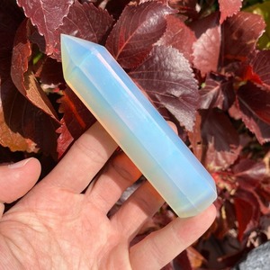 Tour d'opale, obélisque, agate Muntaha, cristal de guérison, artisanat fait main, respectueux de l'environnement, décoration Feng Shui pour la maison, artisanat de qualité supérieure, métaphysique - Product Image 1
