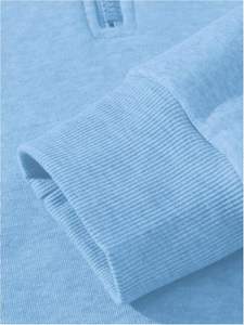 Sweat à capuche à fermeture éclair 100% coton pour hommes Sweat à capuche zippé à manches longues Pull décontracté à épaules tombantes - Product Image 5