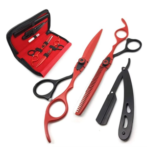 Juego de Tijeras Profesionales para Cortar y Entresacar Cabello al por Mayor / Acero Inoxidable de Color Sólido - Product Image 6