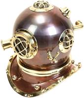 Produit phare : Casque de plongée militaire réplique, modèle marin, en laiton, écologique, fait main, finition chrome originale