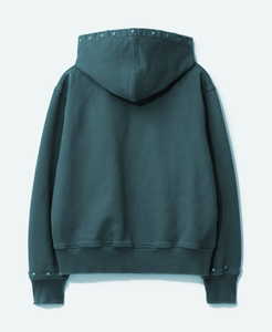 Sweat à capuche Streetwear personnalisé de haute qualité pour hommes Vintage Double couche lavage à l'acide soleil délavé en détresse soleil délavé à capuche en détresse - Product Image 2