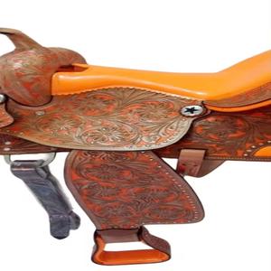Cojín de asiento de jinete Western Comfort, almohadilla de asiento de cuero de espuma viscoelástica para montar a caballo, sillines de vaquero de Rancho absorbentes de golpes - Product Image 4