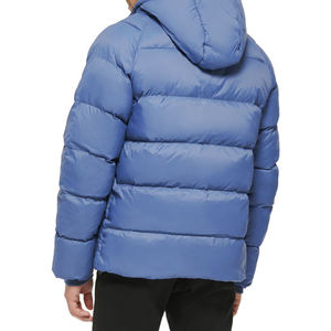 Chaqueta de Invierno Gruesa y Cálida de Color Sólido para Hombre, Chaqueta Acolchada con Logotipo Personalizado, Servicio OEM, con Capucha - Product Image 4