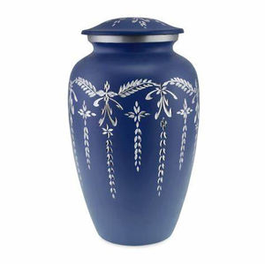 Urnes funéraires les plus vendues, urnes pour cendres humaines, artisanat indien, fabricants, prix de gros, couleur bleue - Product Image 5