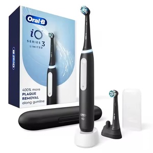 Oral-B IO Series 3 Limited 2 têtes de brosse nettoyage en profondeur brosse à dents électrique rechargeable étui de voyage capteur de pression nettoyage - Product Image 2