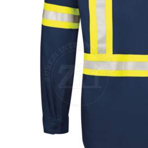 OEM Industrial Construcción Tráfico Minería Trabajador Ropa DE TRABAJO FR Camisas para soldadores Características DE SEGURIDAD reflectantes resistentes al calor - Product Image 3