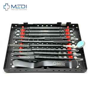 Kit básico de instrumentos dentales de titanio y plata, juego de microcirugía oral para cirugía periodontal, equipos dentales - Product Image 6