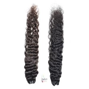 Paquetes de Cabello Humano Rizado Virgen Remy 100% Natural Sin Procesar de Templo Indio con Extensiones de Tejido Natural, Precio Mayorista, En Venta - Product Image 2