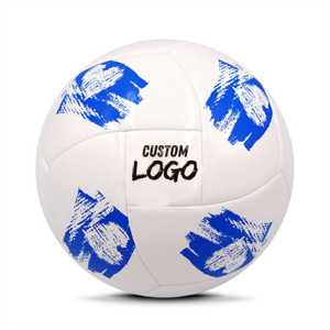 Balones de fútbol pegados de PVC para entrenamiento escolar Durable Alto brillo PVC Nylon-Wound Vejiga Diseño de 32 paneles para práctica y juego al aire libre - Product Image 1