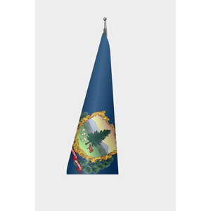 "Official Indoor Vermont <b>for</b> State <b>Flag</b> 3x5ft Digital Printing Aluminum <b>Pole</b> Polyester Silk World Automotive Insurance - Product Image 3
