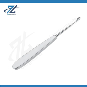 Curette osseuse Williger droite manuelle 170 mm de long, largeur 3,5 mm, acier inoxydable chirurgical certifié CE, fabricant d'instruments - Product Image 2