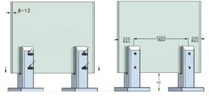 Condibe Frameless Tempered kính lan can, có thể điều chỉnh bơi hồ bơi hàng rào cổng bản lề - Product Image 2
