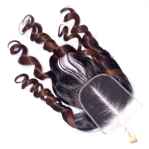 ผมแท้เวียดนามคุณภาพสูงสุด ราคาสุดคุ้ม สีออมเบรแบบเด้งดึ๋ง  ชุดต่อผมพร้อมเชือกผูกปิดผม ปี 2025 - Product Image 4