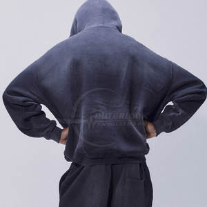 Survêtement Homme Grande Taille Délavé à l'Acide avec Design Unique Hiver Vente en Gros Survêtement Homme Motif Solide avec Strass - Product Image 5