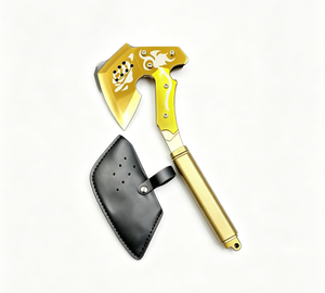 <span class=keywords><strong>فأس</strong></span> متعدد الوظائف <span class=keywords><strong>ذهبي</strong></span> اللون للاستخدام الخارجي بمقبض خشبي / <span class=keywords><strong>فأس</strong></span> تسلق الجبال من الفولاذ المقاوم للصدأ / مطرقة ميدانية من الألياف الزجاجية / <span class=keywords><strong>فأس</strong></span> للتخييم - Product Image 3