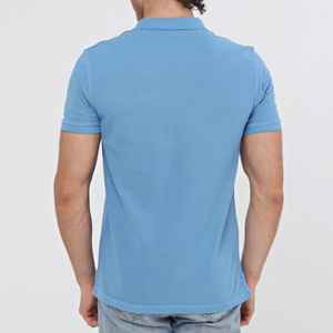 Verano hombre algodón piqué Polo camiseta diseño manga corta Camiseta Top Fit Polos gris Unisex camisetas de talla grande personalizado hombres camisetas - Product Image 2