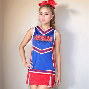 Nouveauté, ensembles d'uniformes de cheerleading 100% polyester, haute qualité, personnalisables, séchage rapide, respirants, confortables, vente en gros, sur mesure - Product Image 5