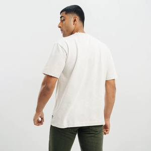 เสื้อยืดสตรีทแวร์ทรงหลวมสำหรับผู้ชาย ผ้าฝ้ายฟอก พิมพ์ลาย โอเวอร์ไซส์ คุณภาพสูง แขนยาวสองชั้น - Product Image 4