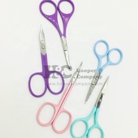 Ciseaux à cuticules droits en acier inoxydable, style logo, pour droitiers, durables, pour soins des ongles, manche aiguisé, logo personnalisé, beauté