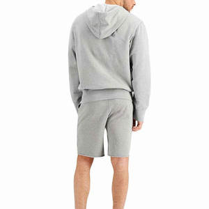 Conjunto de Sudadera con Capucha y Pantalones Cortos para Hombre, Transpirable, Informal, para Otoño, Color Sólido, 100% Algodón, Hecho en Pakistán, Venta al Por Mayor - Product Image 4