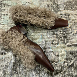 Zapatos de vestir de cuero genuino para mujer, zapatos de oficina de tacón bajo, cómodos y fáciles de poner, zapatos planos de ballet de cuero suave para mujer - Product Image 3