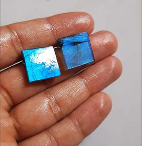 Labradorita Natural de Alta Calidad, 30-40 mm, Forma Ovalada, Cabujón Suelto, Certificado IGI, para Macramé, Joyería de Verano, Regalos de Boda - Product Image 4