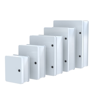 Boîtier de distribution ABS/PC IP65, montage en surface, étanche, moulé par injection, blanc - Product Image 1