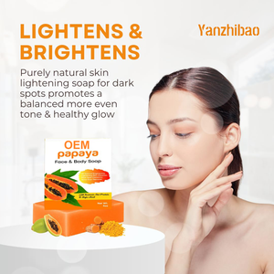 Sapone alla Papaya OEM per Viso e Corpo, Sapone Schiarente alla Papaya per Macchie Scure - Product Image 4