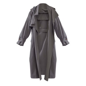 Respirant imperméable en gros modeste personnalisé en cuir véritable matelassé Trench hiver grande taille métallique femmes manteaux - Product Image 1