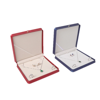 Boîte de présentation de bijoux de luxe personnalisée en cuir PU, avec élastiques, pour rangement de colliers, bagues et boucles d'oreilles en forme de cône, idéale pour les voyages