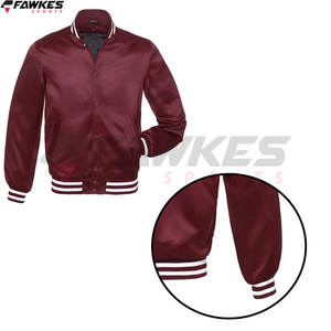 Chaqueta universitaria con mangas de cuero negro de diseño de excelente calidad Chaqueta universitaria de color brillante de alta calidad para hombre - Product Image 4