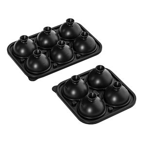 Moule à glaçons en silicone à 6 cavités, durable et facile à nettoyer, pour whisky et cocktails, diamètre 5,5 cm, avec entonnoir intégré - Product Image 5