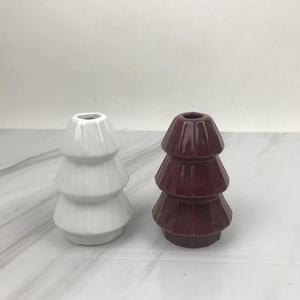 Décoration de vacances d'arbre de Noël en céramique nordique pour les navires de bougie parfumée de mariage - Product Image 1
