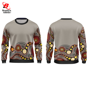 Venta al por mayor en blanco personalizado cuello redondo sudadera de gran tamaño 300gsm algodón slim fit sudadera para los hombres - Product Image 2