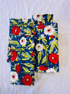 Juego de decoración de boda Bohemia moderna hecha a mano, servilletas de tela impresas en Bloque para cocina, comedor, decoración del hogar, servilletas de mesa lavadas - Product Image 4