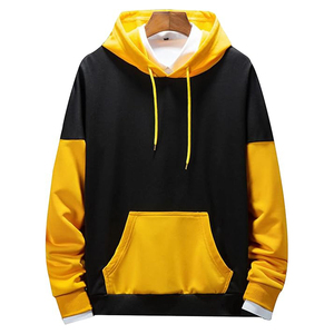 Sweat-shirt à capuche pour homme, hiver, manches longues, en molleton doux mélangé, avec cordons de serrage et poche kangourou, MOQ 2 pièces - Product Image 1