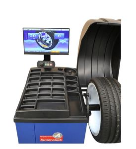 Best Price AS-401XFA Fully Automatic Wheel <b>Balancer</b> Auto Calibration LCD Digital Car <b>Tire</b> Balancing Machine Workshop - Product Image 4