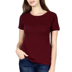 Camisetas de verano de algodón 100% de alta calidad, venta al por mayor, camiseta de manga corta gráfica con cuello redondo para mujer, Exportación de BD - Product Image 3