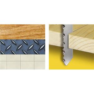 Juego de 5 piezas de hojas de sierra Stanley de madera y metal mixtas con accesorio en forma de 'T' - Product Image 1