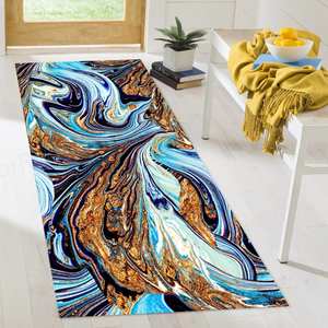 Gold Marble <b>Rug</b>, Bedroom <b>Rug</b>, Printed <b>Rug</b>, Modern Luxury Design,<b>Chenille</b> <b>Rug</b> - Product Image 5