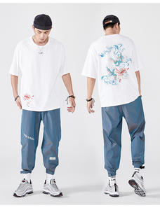 T-shirt surdimensionné personnalisé écran lavé à l'acide imprimé goutte d'épaule poids lourd 100% coton haute qualité T-shirt pour hommes - Product Image 5