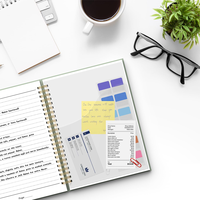 Carnet à spirale A5 ligné, bloc-notes professionnel en gros, lot de 120 pages, idéal pour cadeau