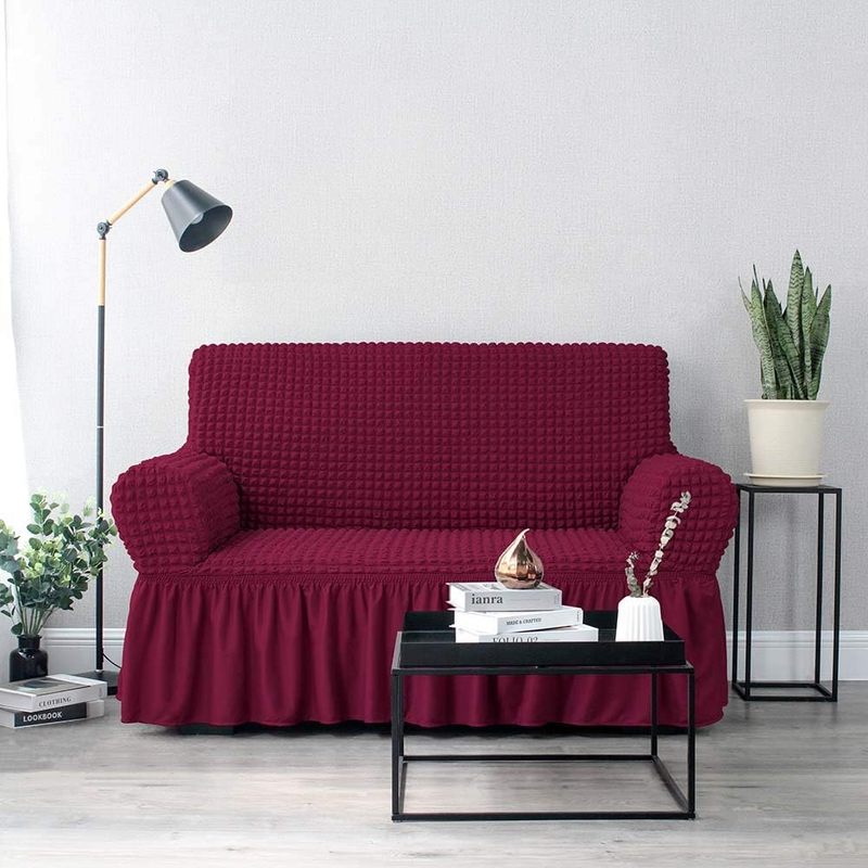 Quilted Sofa Cover Universal High Stretch