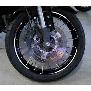 Strisce Adesive Labelbike per Moto GS Adventure 2014-2021, Adesivi Compatibili per Ruote, Italia - Product Image 2