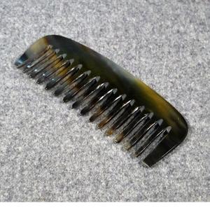 Custom Made Eco-Friendly Animal Natural <b>Buffalo</b> <b>Horn</b> Comb Polished Handmade Anti-Static India Manufacturer - Product Image 5