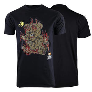 เสื้อยืดผู้ชายดีไซน์เนอร์ ประดับเพชรเทียม แบรนด์ดัง ทันสมัย คุณภาพสูง ราคาถูก - Product Image 3