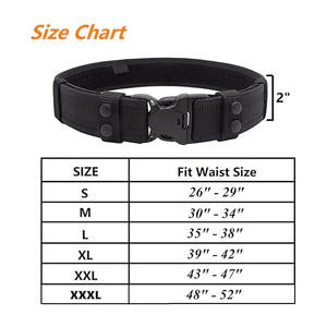 Cinturón Táctico de Seguridad Ajustable de Servicio OEM, Cinturón de Servicio de Guardia de Seguridad con Logotipo Personalizado, Duradero y con Tallas Personalizadas - Product Image 6